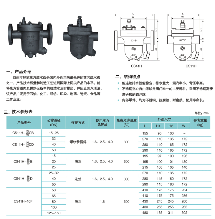 自由浮球式蒸汽疏水閥1