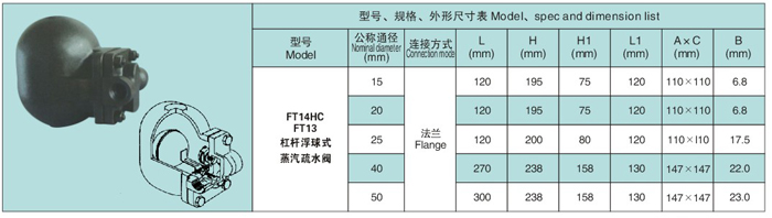 杠桿浮球式蒸汽疏水閥